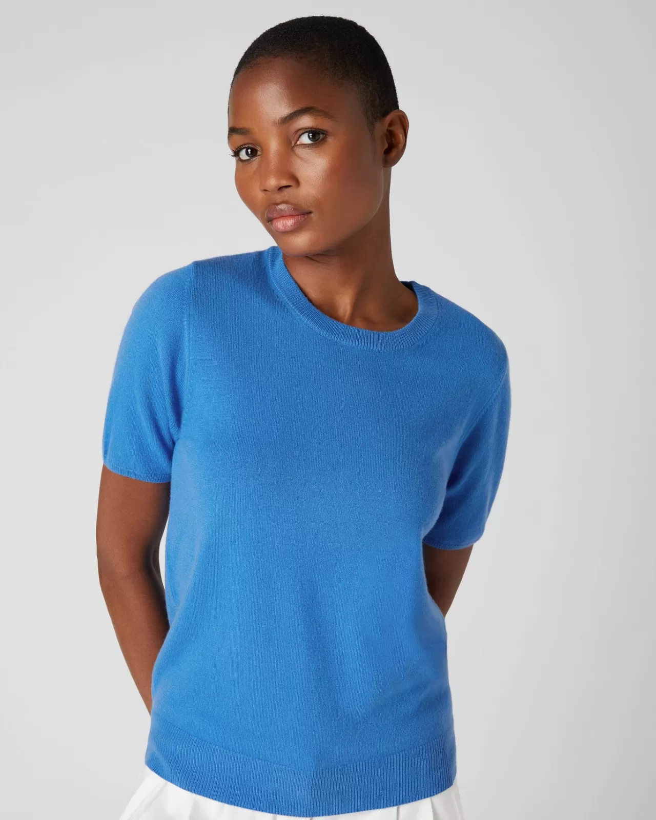 Women N.Peal Tops & T-Shirts | Women'S Round Neck Cashmere T Shirt