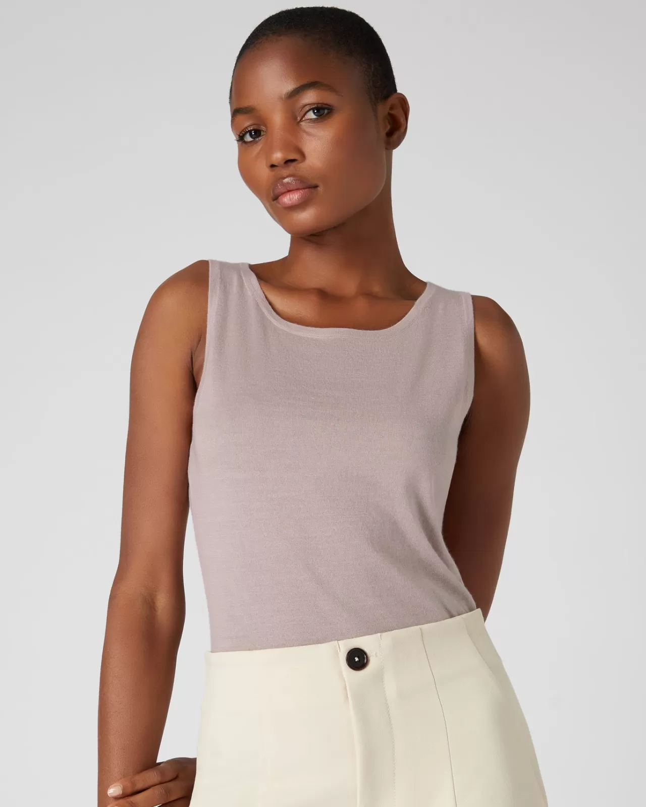 Women N.Peal Tops & T-Shirts | Women'S Superfine Cashmere Shell Top