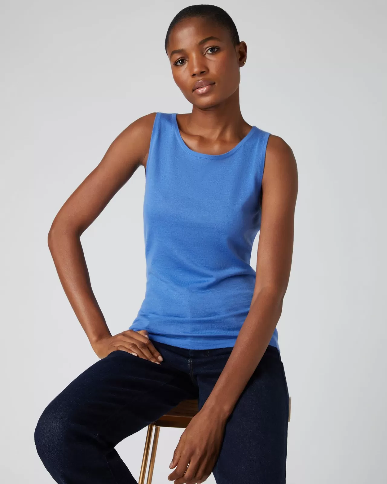 Women N.Peal Tops & T-Shirts | Women'S Superfine Cashmere Shell Top