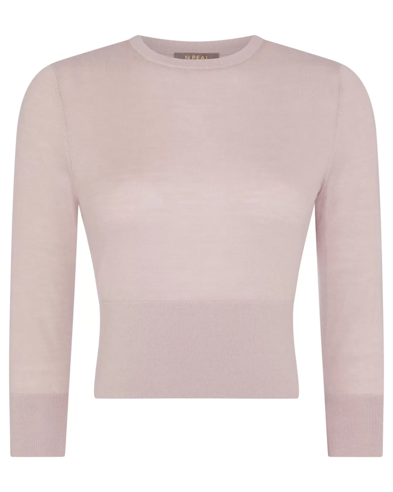 Women N.Peal Round Necks | Women'S Superfine Crop Cashmere Jumper