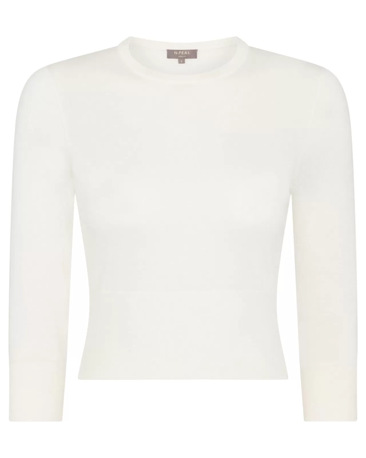 Women N.Peal Round Necks | Women'S Superfine Crop Cashmere Jumper