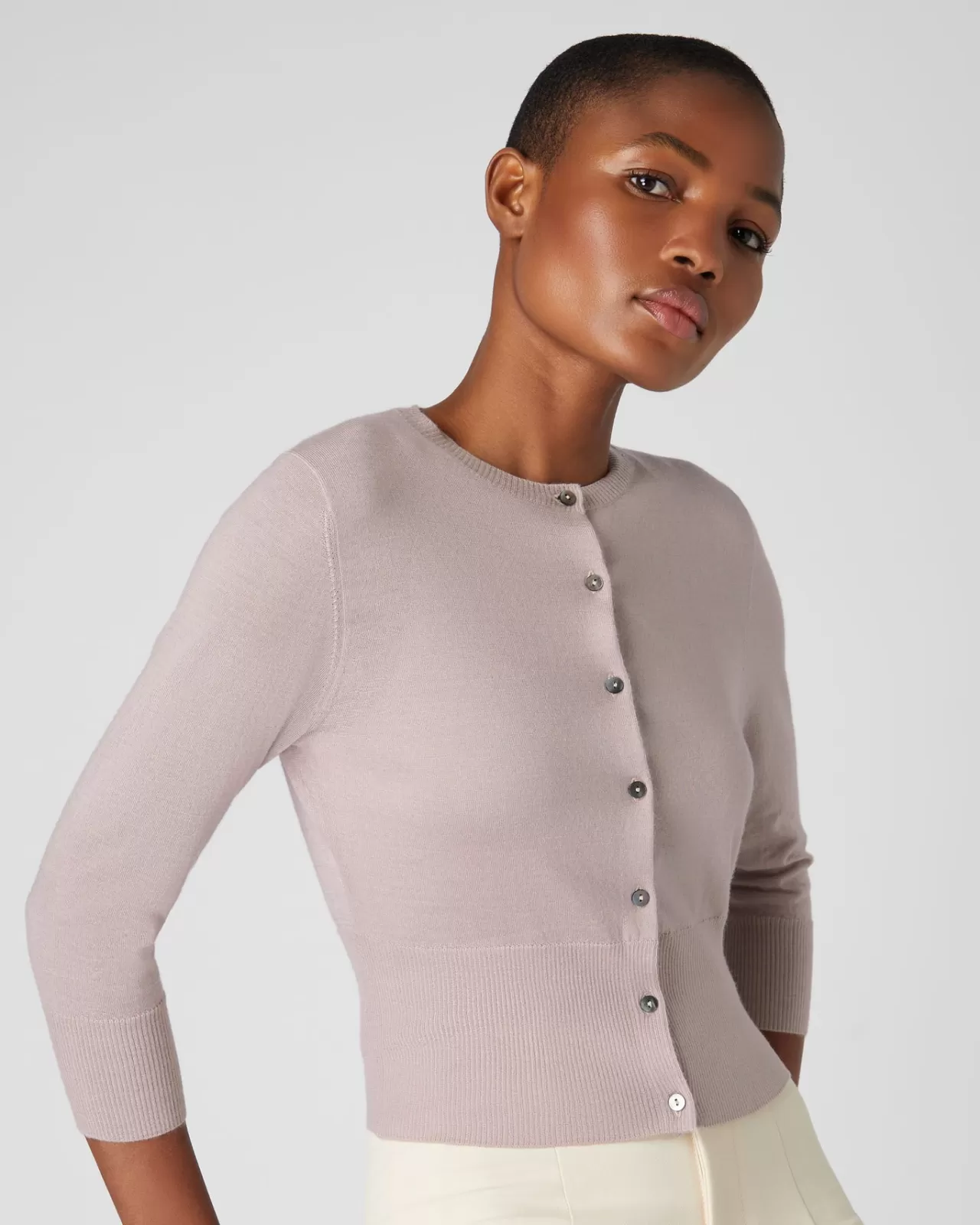 Women N.Peal Cardigans | Women'S Superfine Cropped Cashmere Cardigan