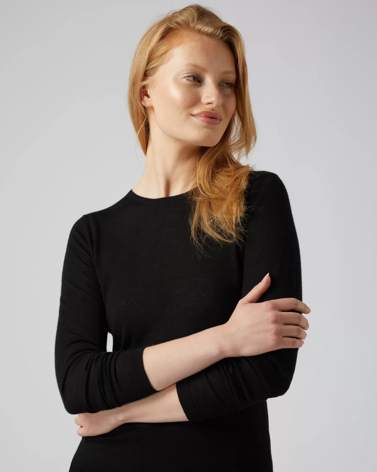 Women N.Peal Tops & T-Shirts | Women'S Superfine Long Sleeve Cashmere Top