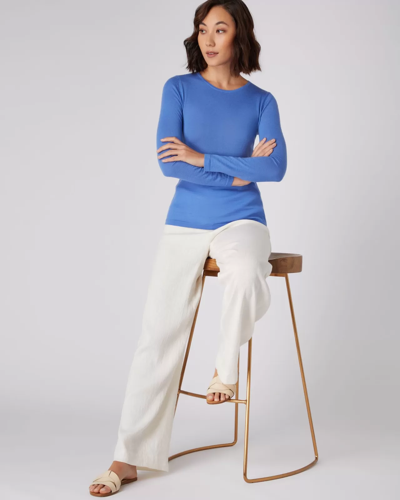 Women N.Peal Tops & T-Shirts | Women'S Superfine Long Sleeve Cashmere Top