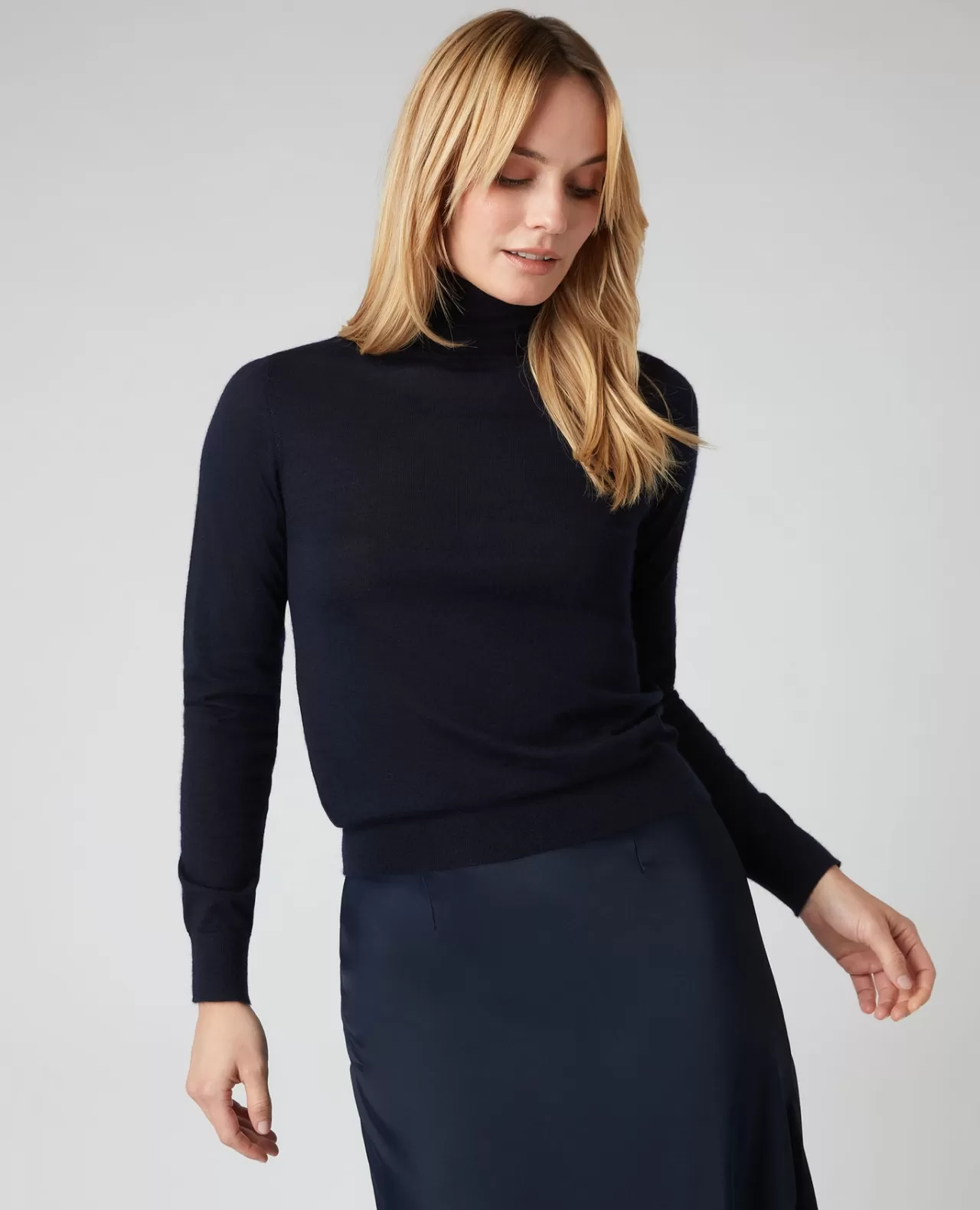 Women N.Peal Roll Necks | Women'S Superfine Roll Neck Cashmere Jumper