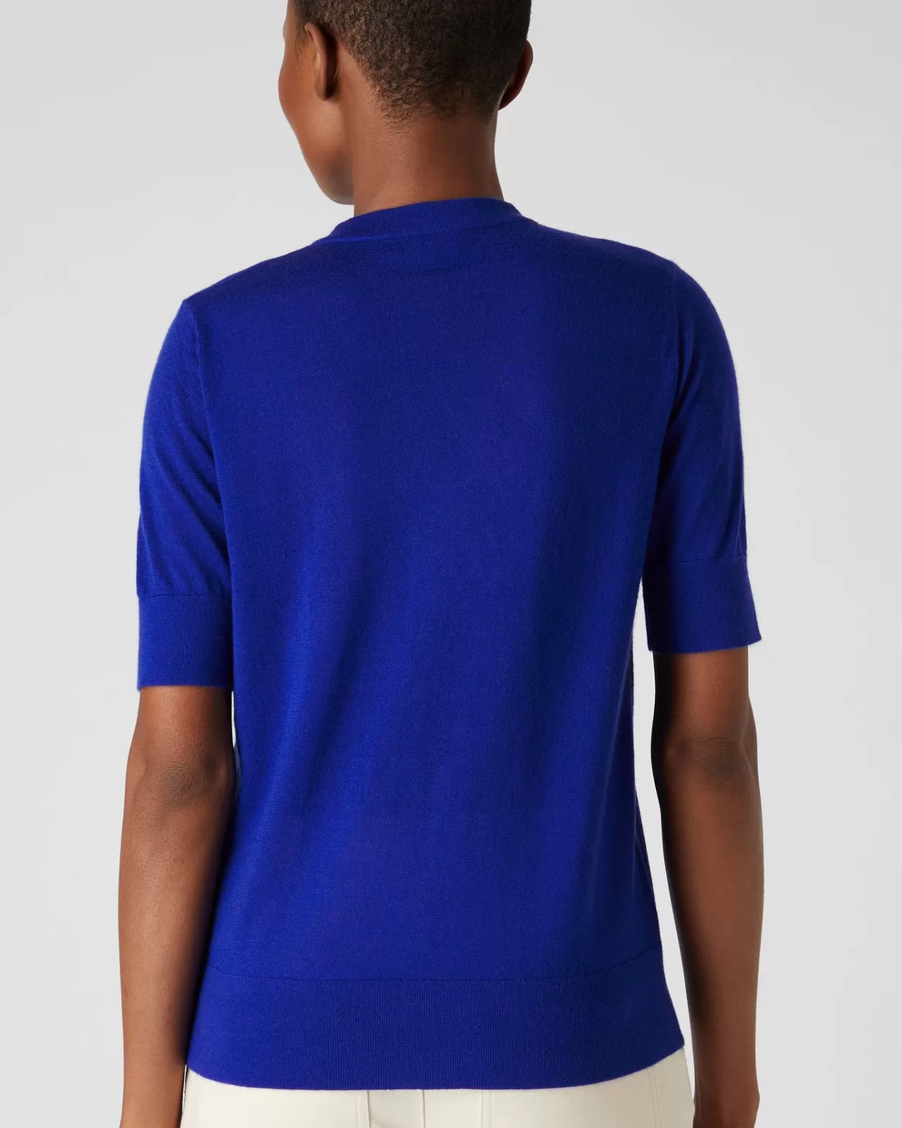 Women N.Peal Tops & T-Shirts | Women'S Superfine Round Neck Cashmere T Shirt