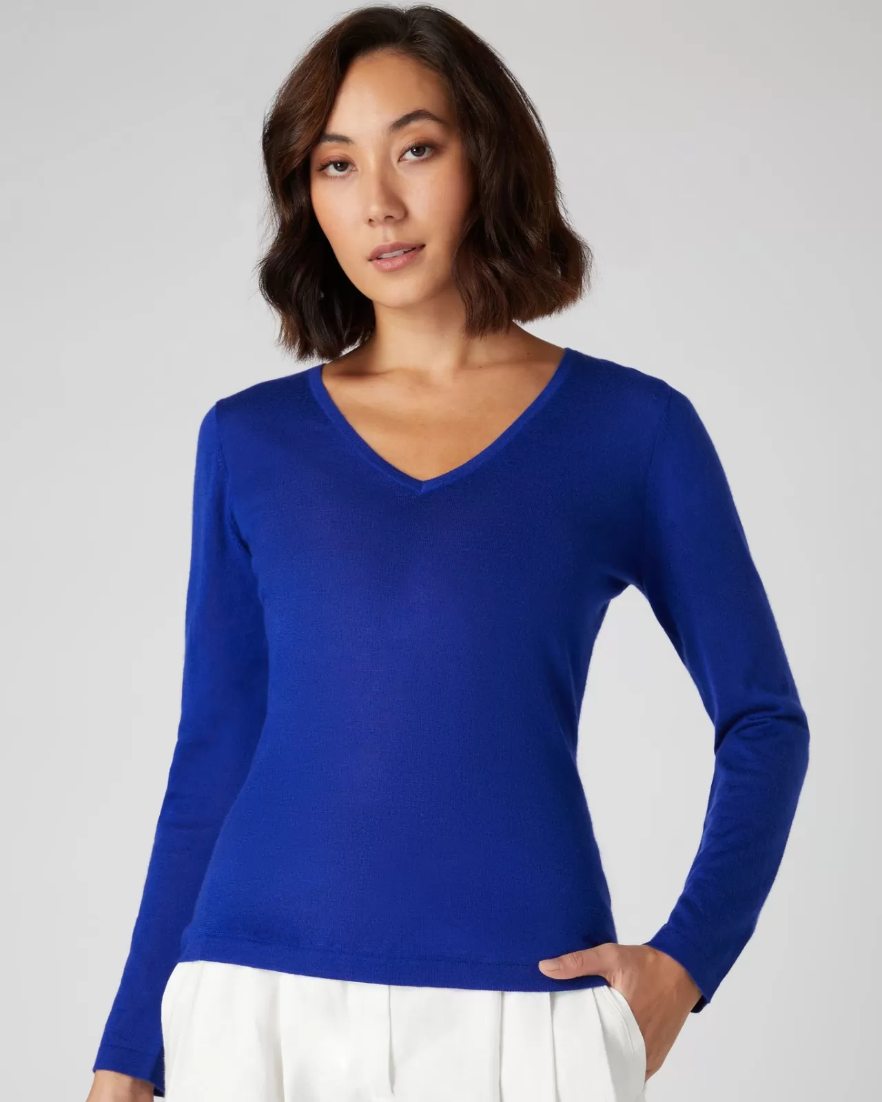 Women N.Peal V Necks | Women'S Superfine V Neck Cashmere Jumper