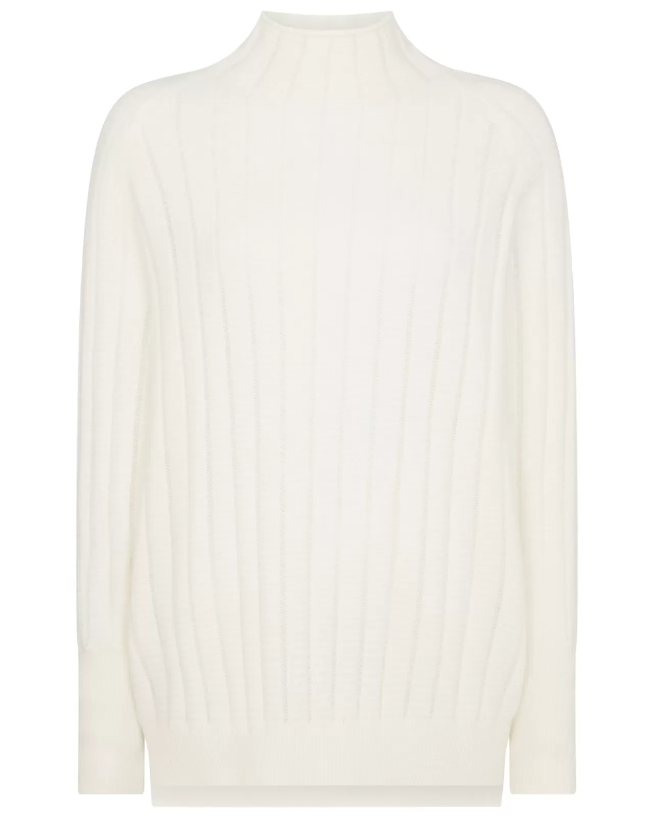 Women N.Peal Roll Necks | Women'S Textured Batwing Cashmere Jumper