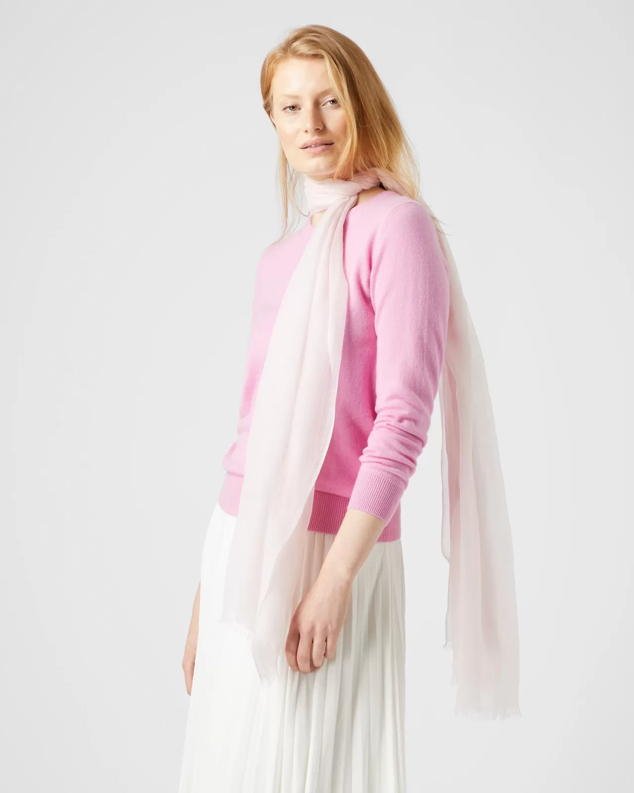 womens_ultrafine_pashmina_cashmere_shawl_2-4.webp Women N.Peal Pashminas, Wraps & Shawls | Women'S Ultrafine Pashmina Cashmere Shawl