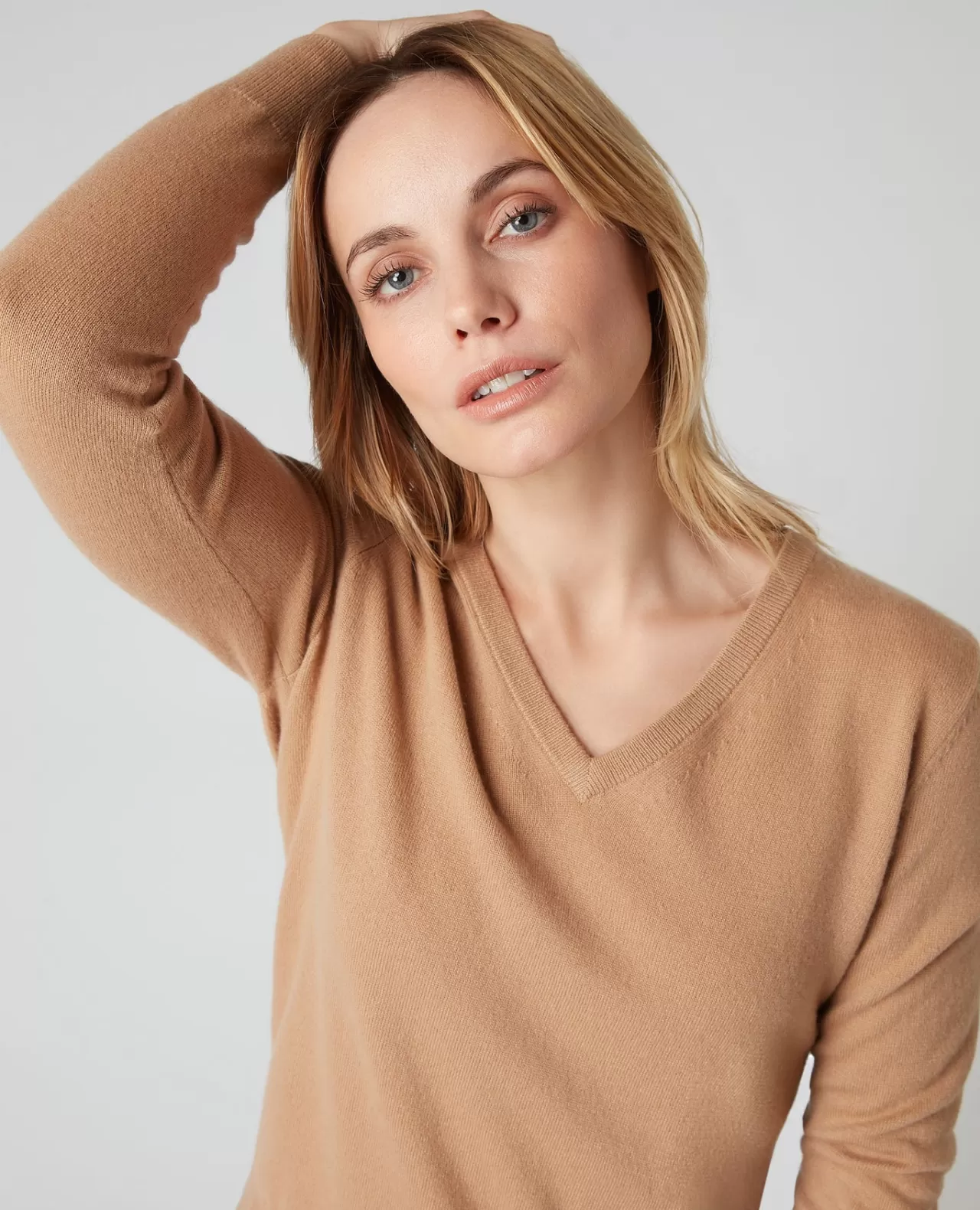 Women N.Peal V Necks | Women'S V Neck Cashmere Jumper