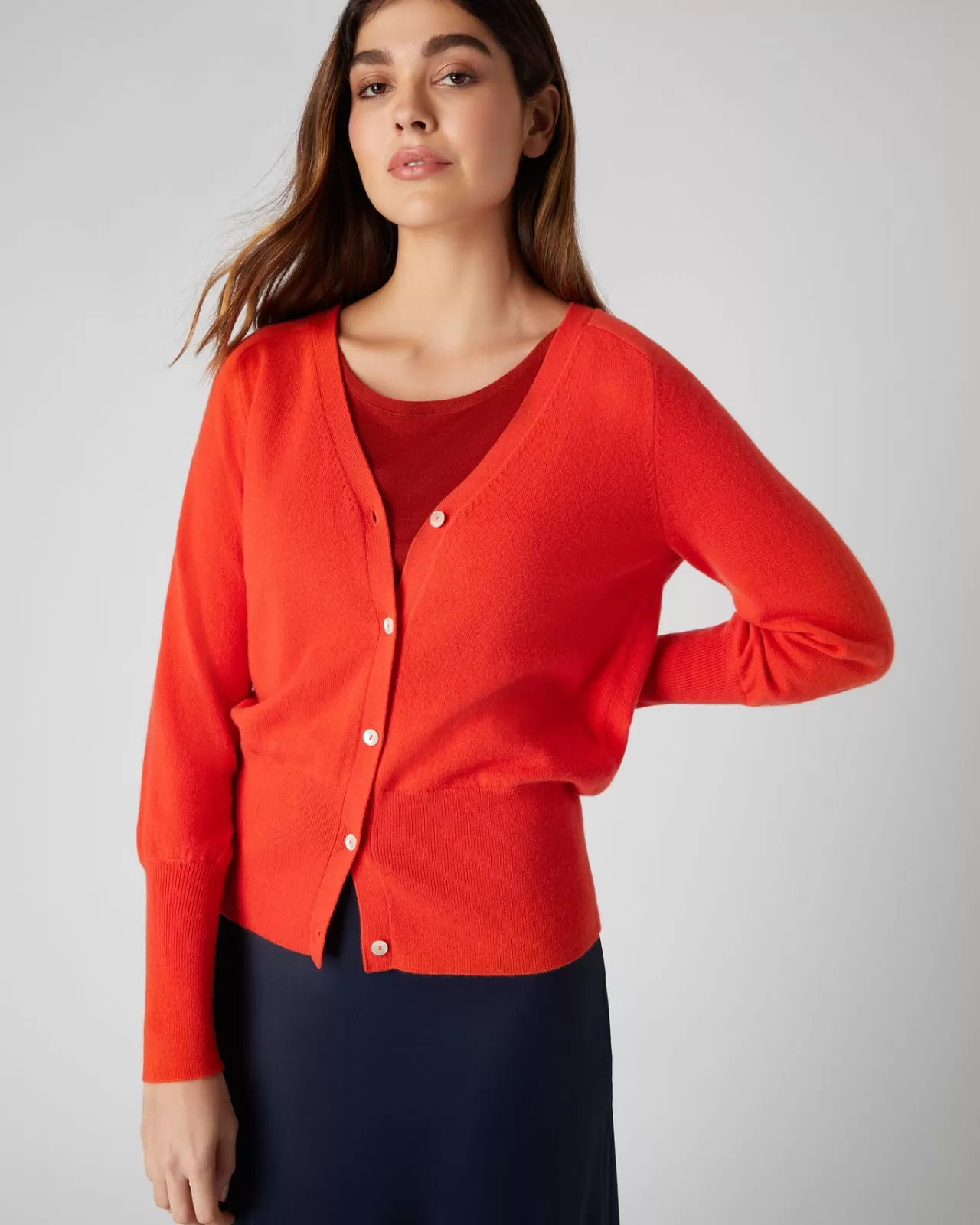 Women N.Peal Cardigans | Women'S V Necked Cashmere Cardigan