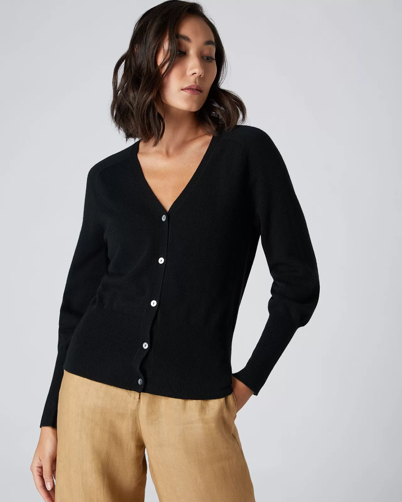 Women N.Peal Cardigans | Women'S V Necked Cashmere Cardigan