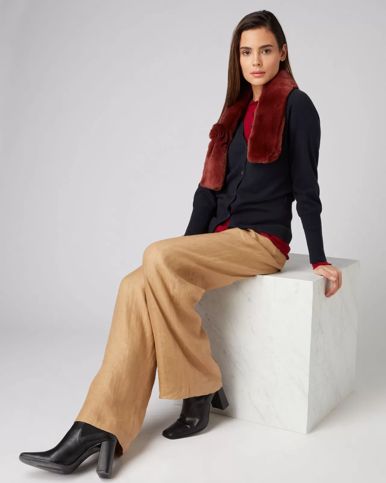 Women N.Peal Cardigans | Women'S V Necked Cashmere Cardigan