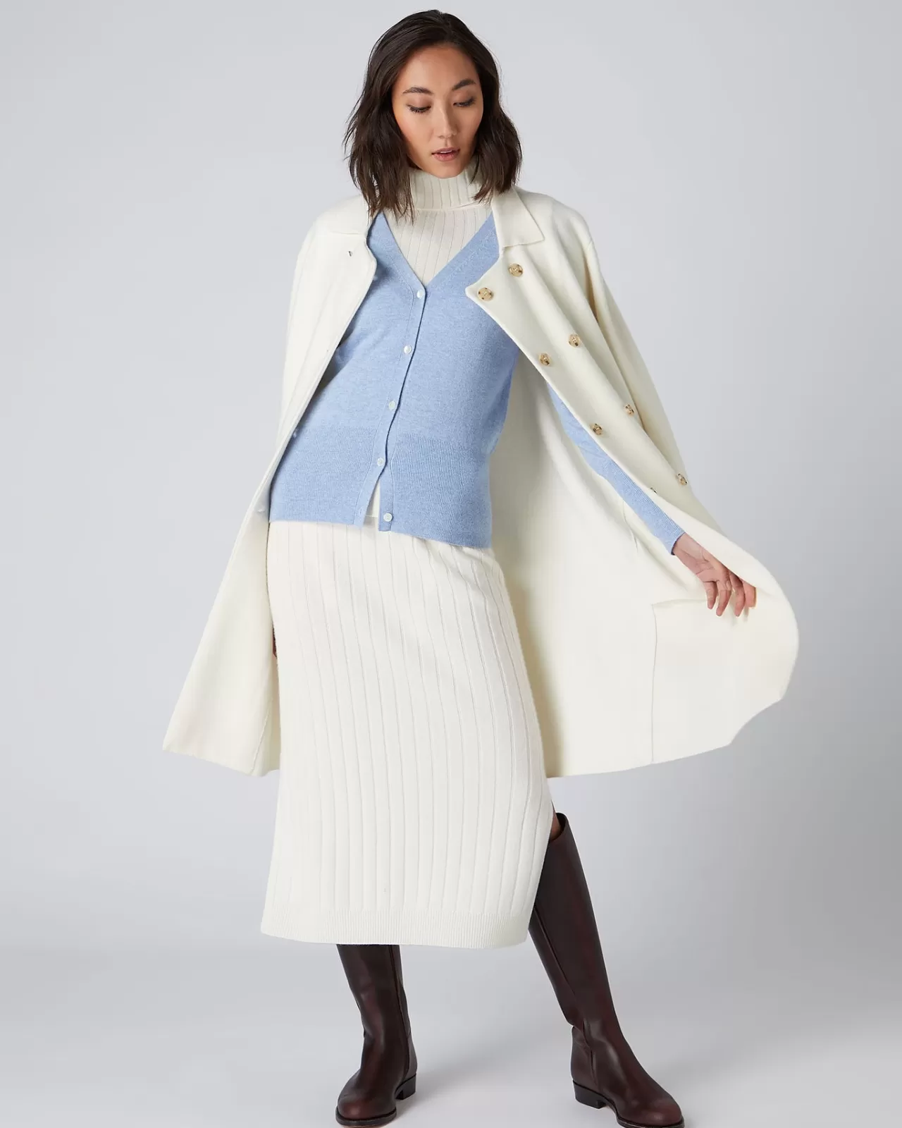 Women N.Peal Cardigans | Women'S V Necked Cashmere Cardigan