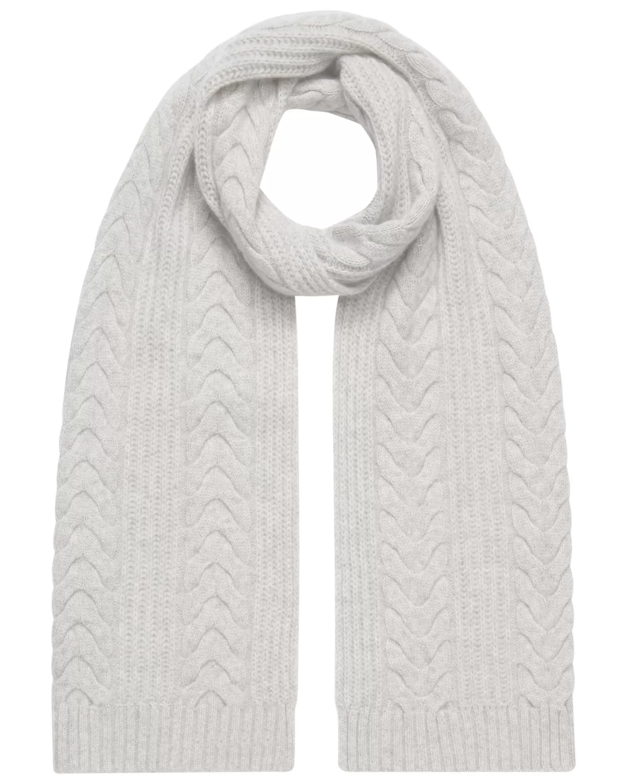 Women N.Peal Cashmere Scarves | Women'S Wide Cable Cashmere Scarf