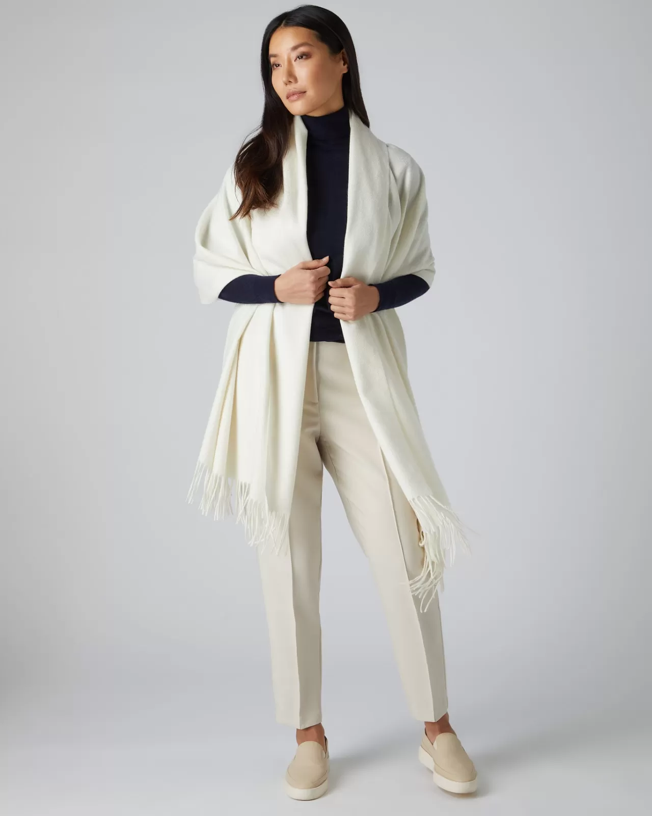 Women N.Peal Pashminas, Wraps & Shawls | Women'S Woven Cashmere Shawl